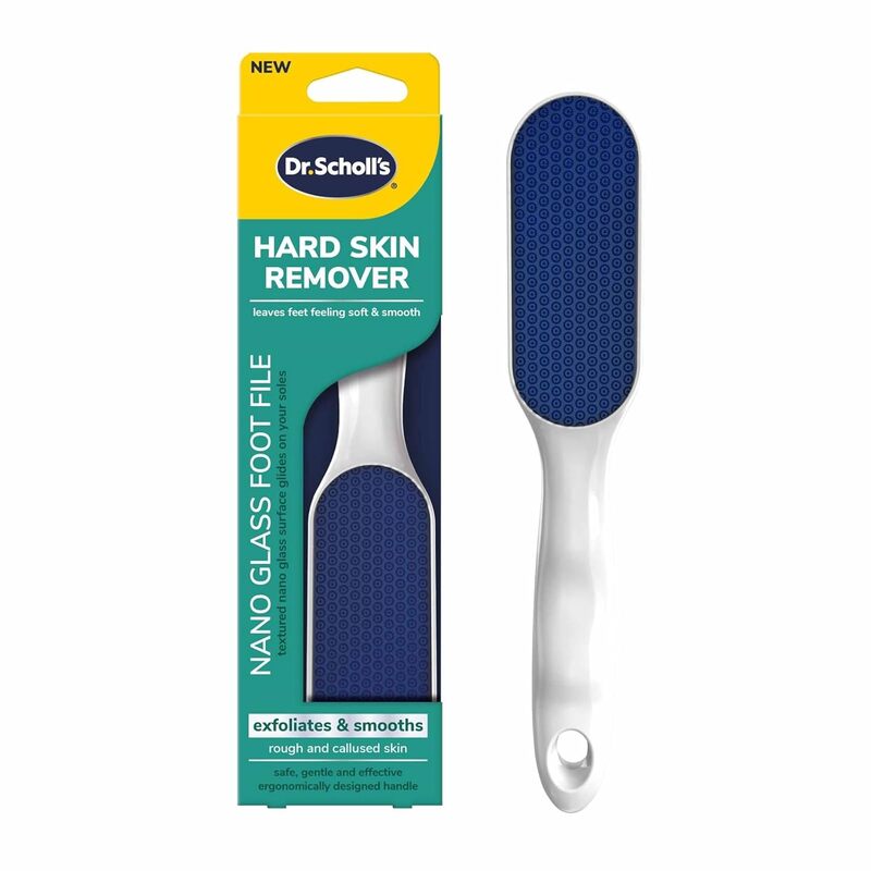 Dr. Scholl's Hard Skin Remover Nano Glass Foot File - Durable Callus Remover & Dead Skin Scrubber for Soft, Smooth Feet