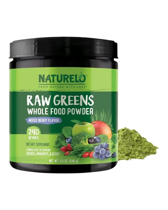 NATURELO Raw Greens Superfood Powder