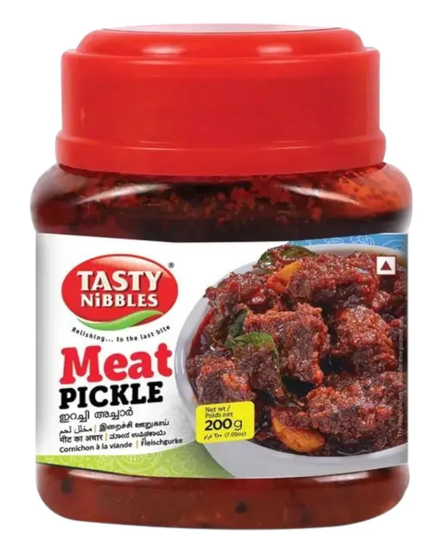 Tasty Nibbles Meat Pickle - Spicy Boneless Meat Achar - 200g PET Jar